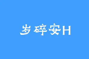 岁碎安H