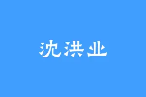 沈洪业