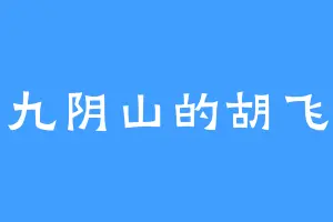 九阴山的胡飞