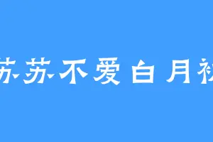 苏苏不爱白月初