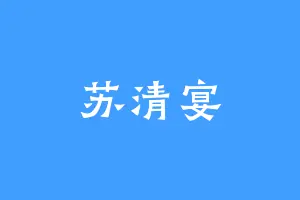 苏清宴