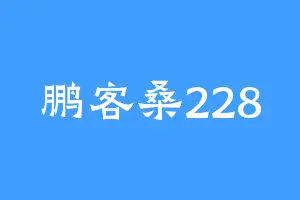 鹏客桑228