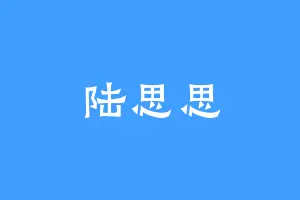 陆思思