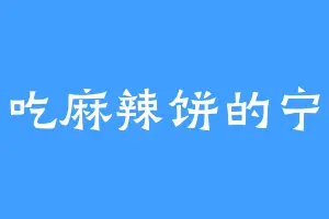 爱吃麻辣饼的宁雯