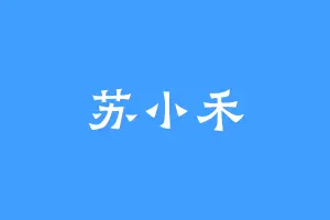 苏小禾