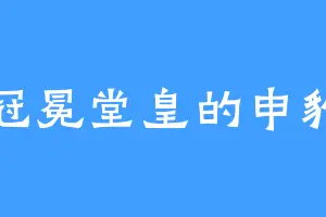 冠冕堂皇的申豹