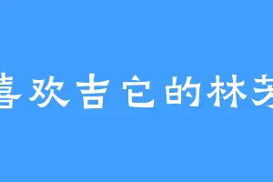 喜欢吉它的林芳