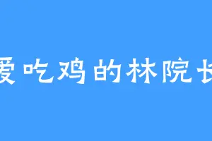 爱吃鸡的林院长