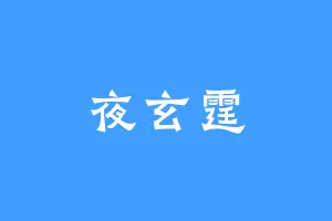 夜玄霆