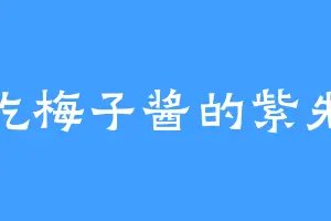 爱吃梅子酱的紫先生