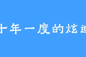 十年一度的炫迪