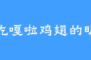 爱吃嘎啦鸡翅的明河
