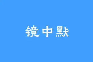 镜中默
