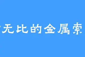 强横无比的金属索尼克