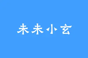 未未小玄