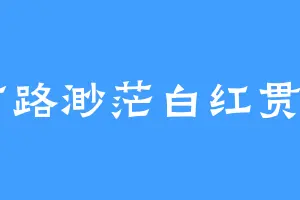 前路渺茫白红贯日