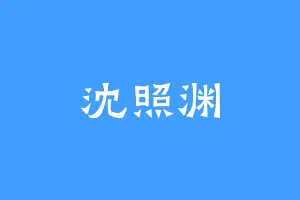 沈照渊