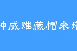 神威难藏帽米塔