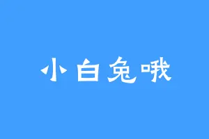 小白兔哦