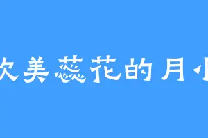 喜欢美蕊花的月小姐